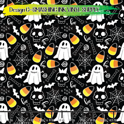 HALLOWEEN DOODLES ★ Laser Safe Adhesive Film (TAT 3 BUS DAYS)