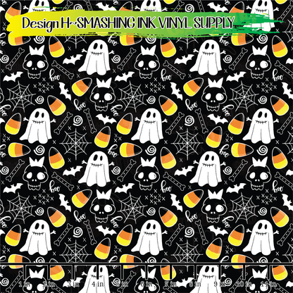 HALLOWEEN DOODLES ★ Laser Safe Adhesive Film (TAT 3 BUS DAYS)