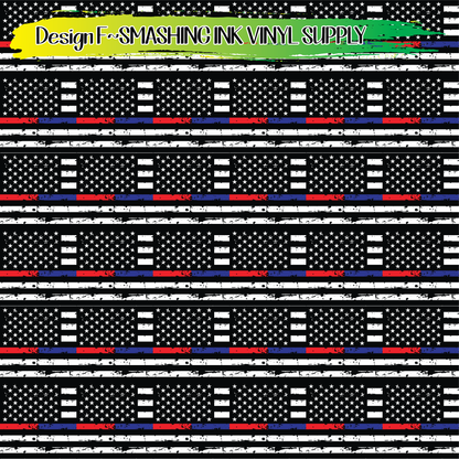 Red/Blue Line Flag ★ Laser Safe Adhesive Film (TAT 3 BUS DAYS)
