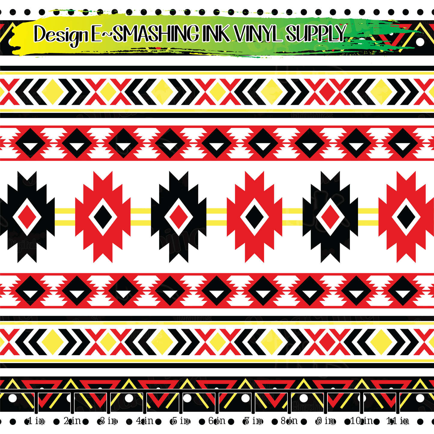 Tribal Pattern ★ Pattern Vinyl | Faux Leather | Sublimation (TAT 3 BUS DAYS)