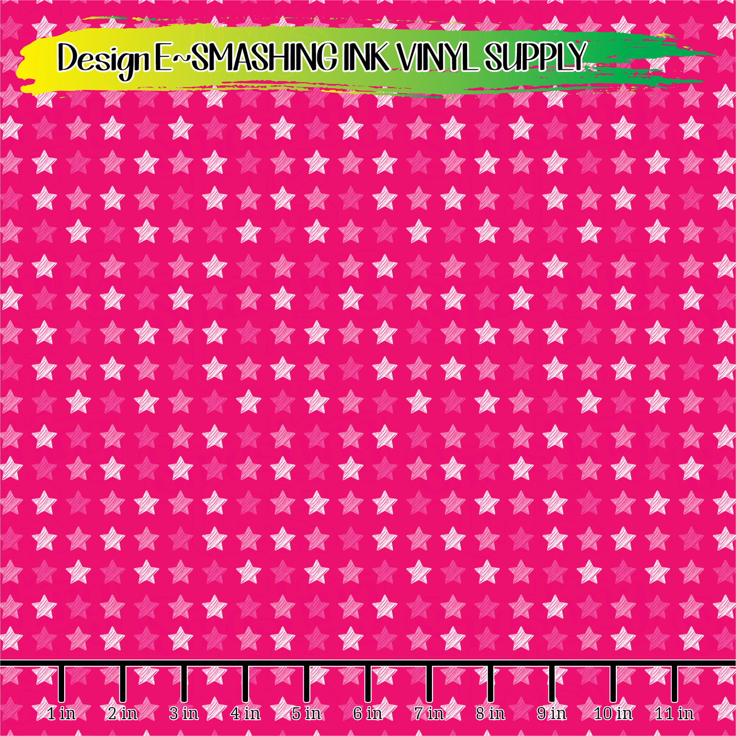 Pink Stars Small Scale ★ Pattern Vinyl | Faux Leather | Sublimation (TAT 3 BUS DAYS)