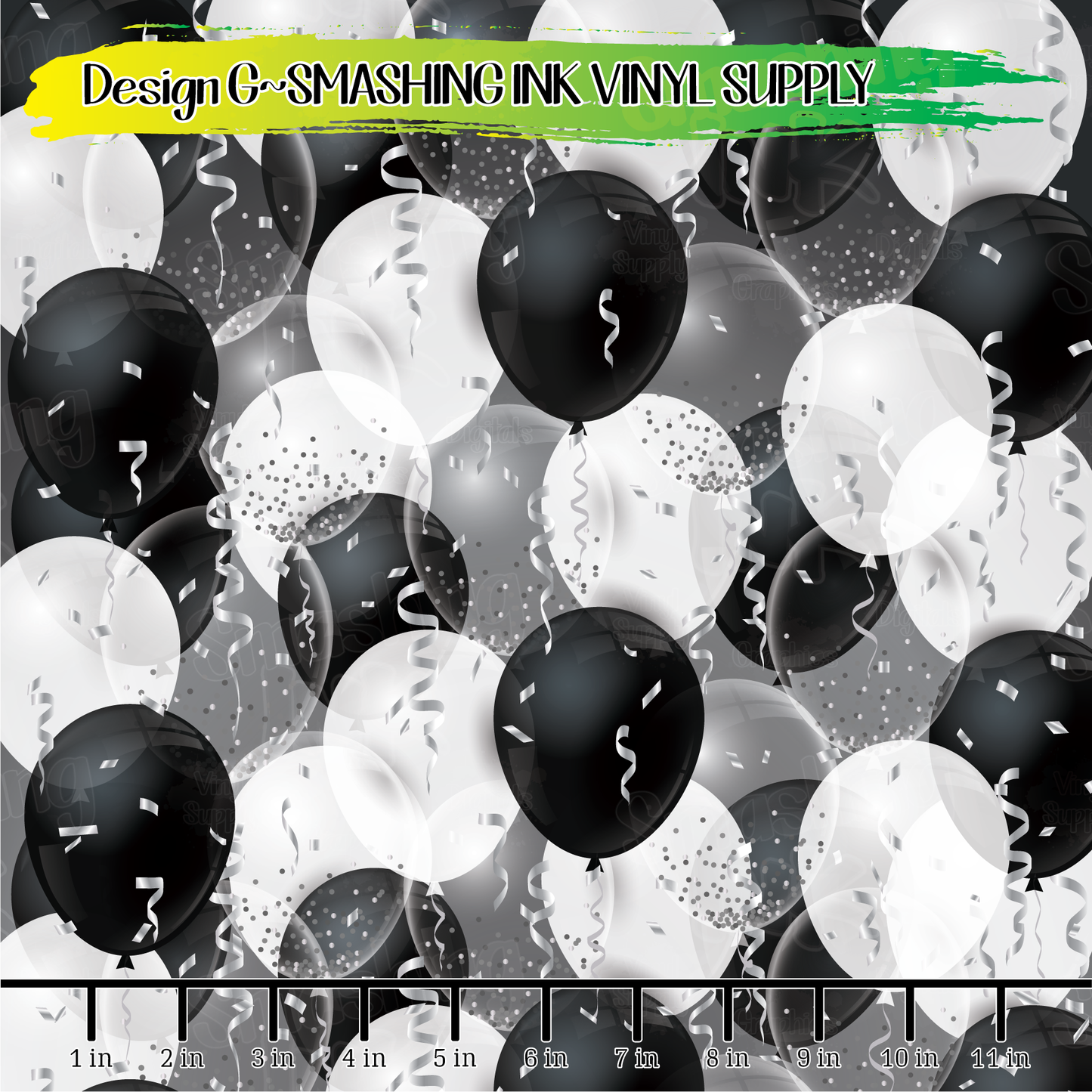 Balloons ★ Pattern Vinyl | Faux Leather | Sublimation (TAT 3 BUS DAYS)