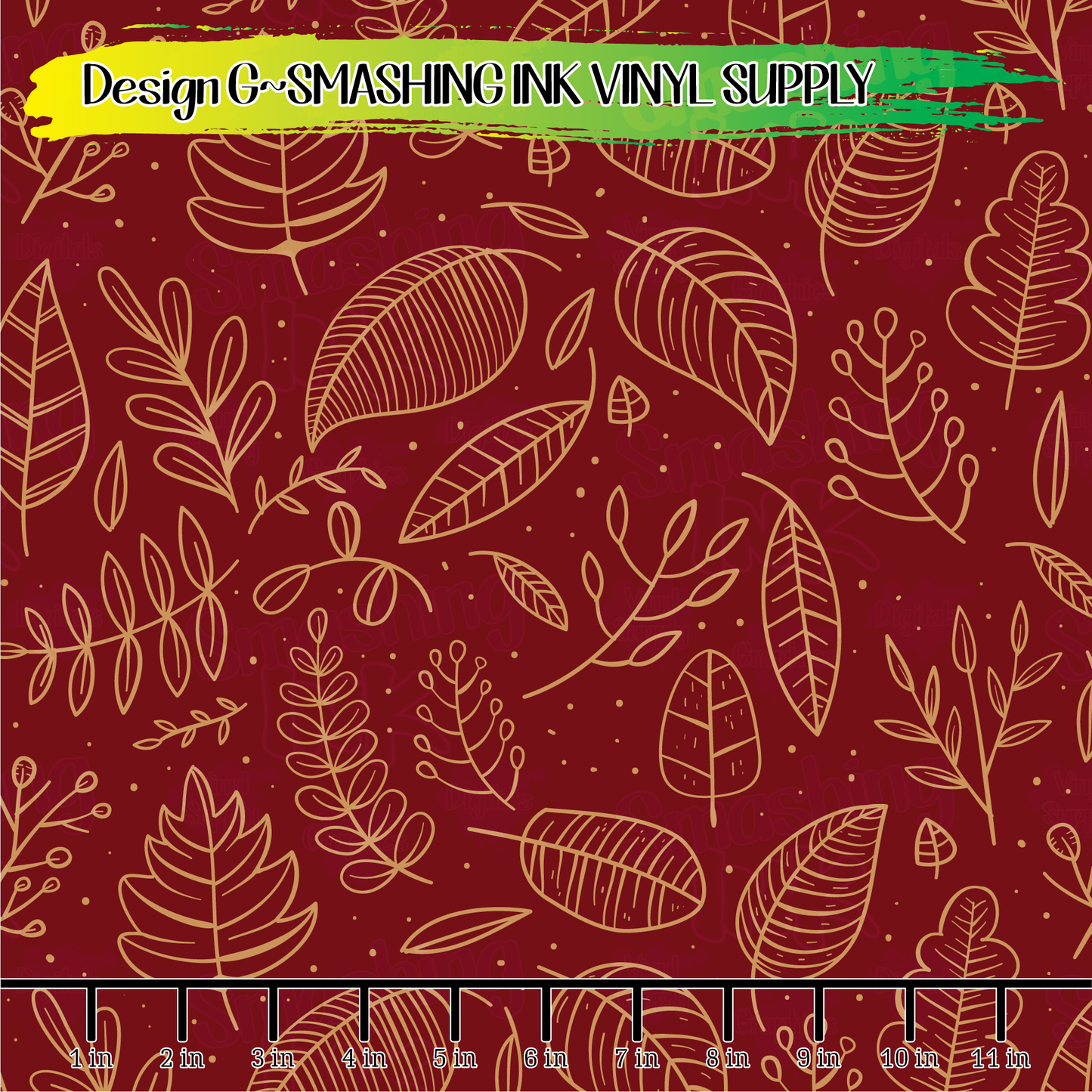 Fall Leaves ★ Pattern Vinyl | Faux Leather | Sublimation (TAT 3 BUS DAYS)
