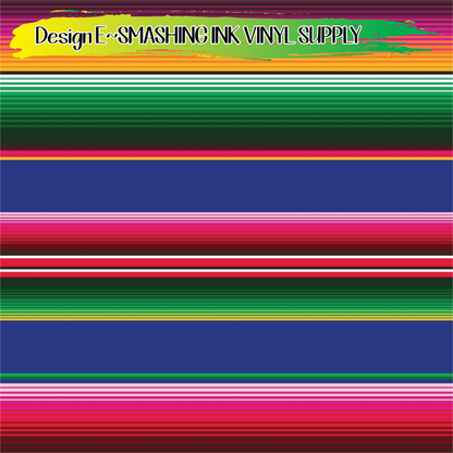 Serape Stripes ★ Laser Safe Adhesive Film (TAT 3 BUS DAYS)