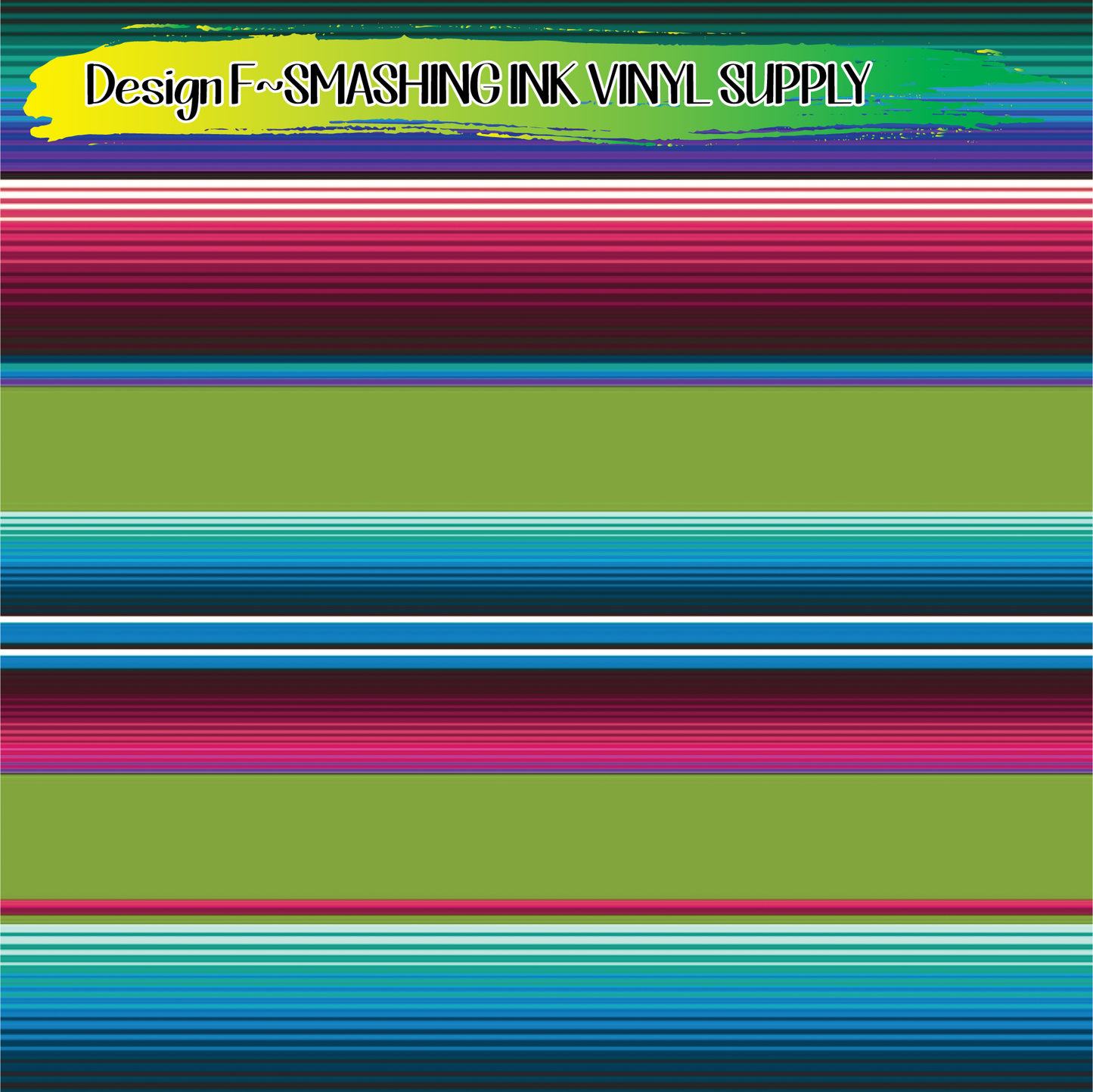 Serape Stripes ★ Laser Safe Adhesive Film (TAT 3 BUS DAYS)