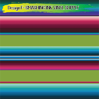 Serape Stripes ★ Laser Safe Adhesive Film (TAT 3 BUS DAYS)