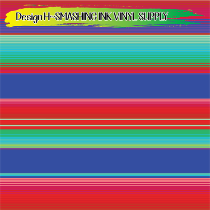 Serape Stripes ★ Pattern Vinyl | Faux Leather | Sublimation (TAT 3 BUS DAYS)