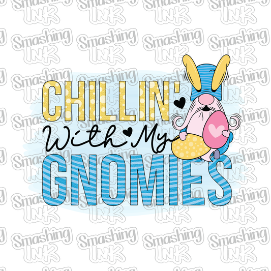 Easter Chillin' With My Gnomies 2 - Heat Transfer | DTF | Sublimation (TAT 3 BUS DAYS) [4C23-2HTV]