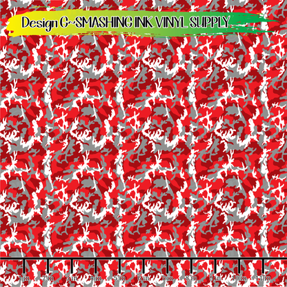 Red/Gray Camo ★ Laser Safe Adhesive Film (TAT 3 BUS DAYS)