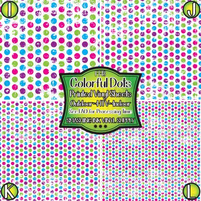 Grunge Colorful Dots ★ Laser Safe Adhesive Film (TAT 3 BUS DAYS)