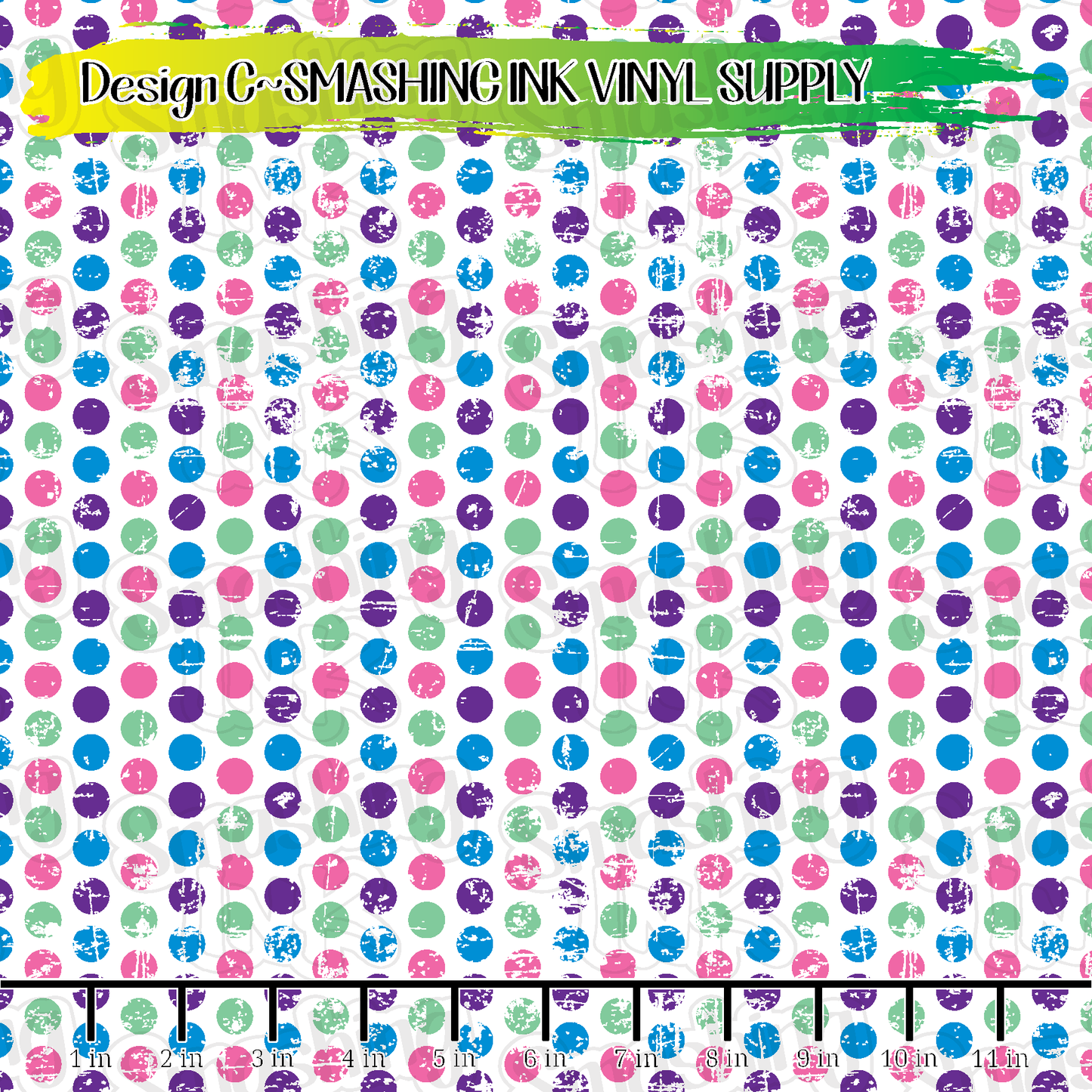 Grunge Colorful Dots ★ Laser Safe Adhesive Film (TAT 3 BUS DAYS)