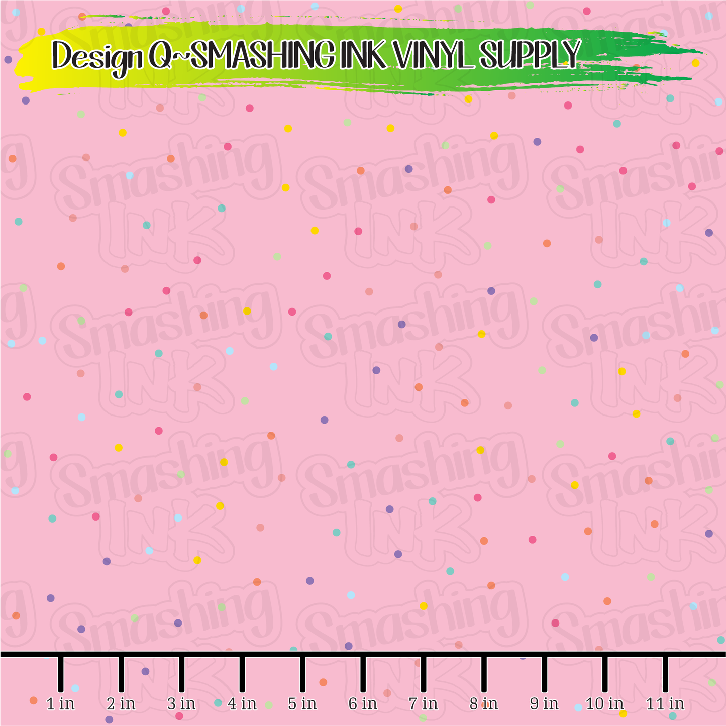 Pastel Polka Dots ★ Pattern Vinyl | Faux Leather | Sublimation (TAT 3 BUS DAYS)