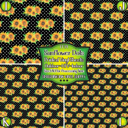Sunflower Dots ★ Laser Safe Adhesive Film (TAT 3 BUS DAYS)
