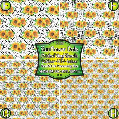 Sunflower Dots ★ Laser Safe Adhesive Film (TAT 3 BUS DAYS)