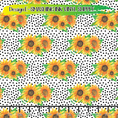 Sunflower Dots ★ Laser Safe Adhesive Film (TAT 3 BUS DAYS)