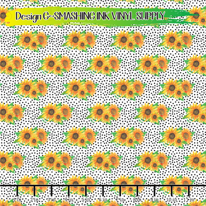 Sunflower Dots ★ Laser Safe Adhesive Film (TAT 3 BUS DAYS)