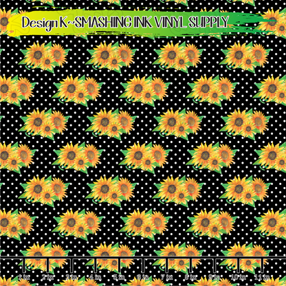 Sunflower Dots ★ Laser Safe Adhesive Film (TAT 3 BUS DAYS)