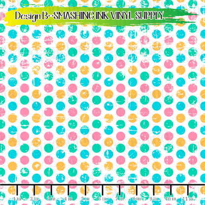 Grunge Pastel Dots ★ Laser Safe Adhesive Film (TAT 3 BUS DAYS)