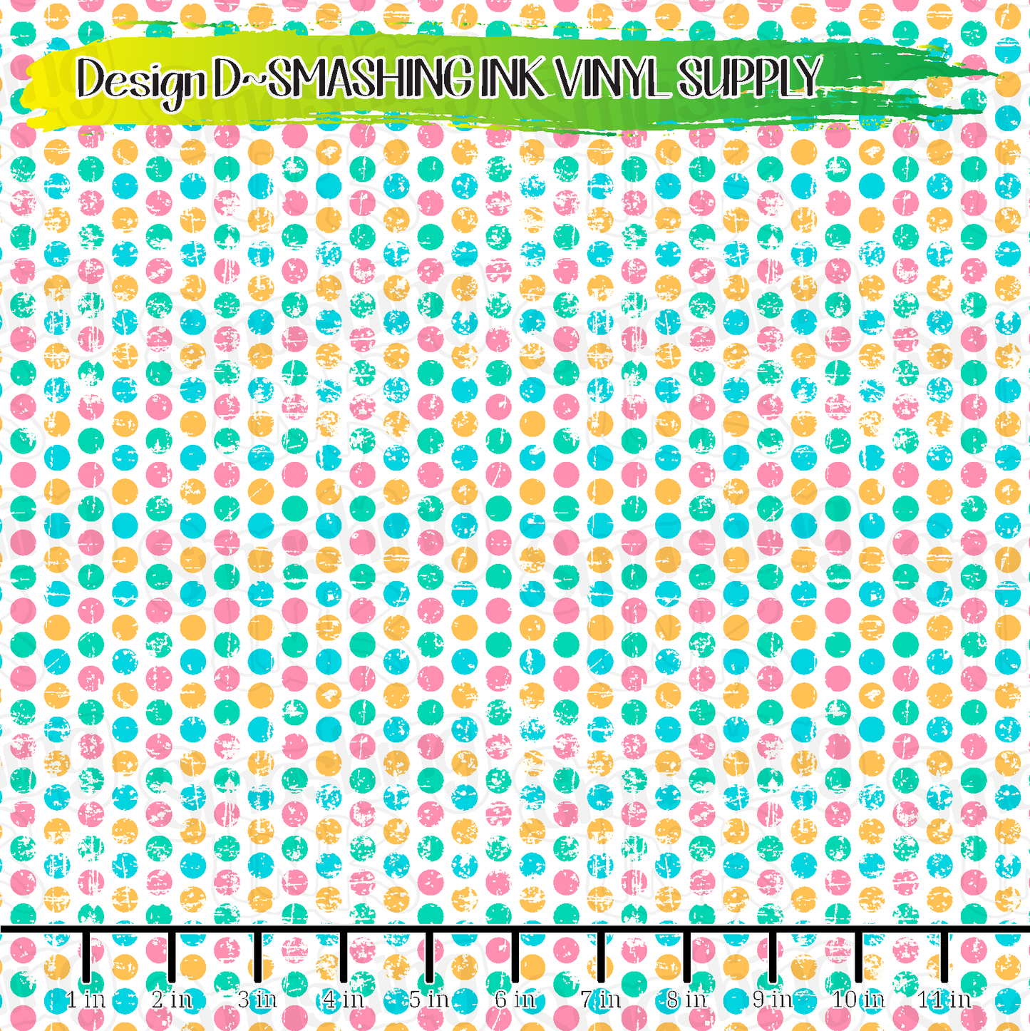 Grunge Pastel Dots ★ Pattern Vinyl | Faux Leather | Sublimation (TAT 3 BUS DAYS)