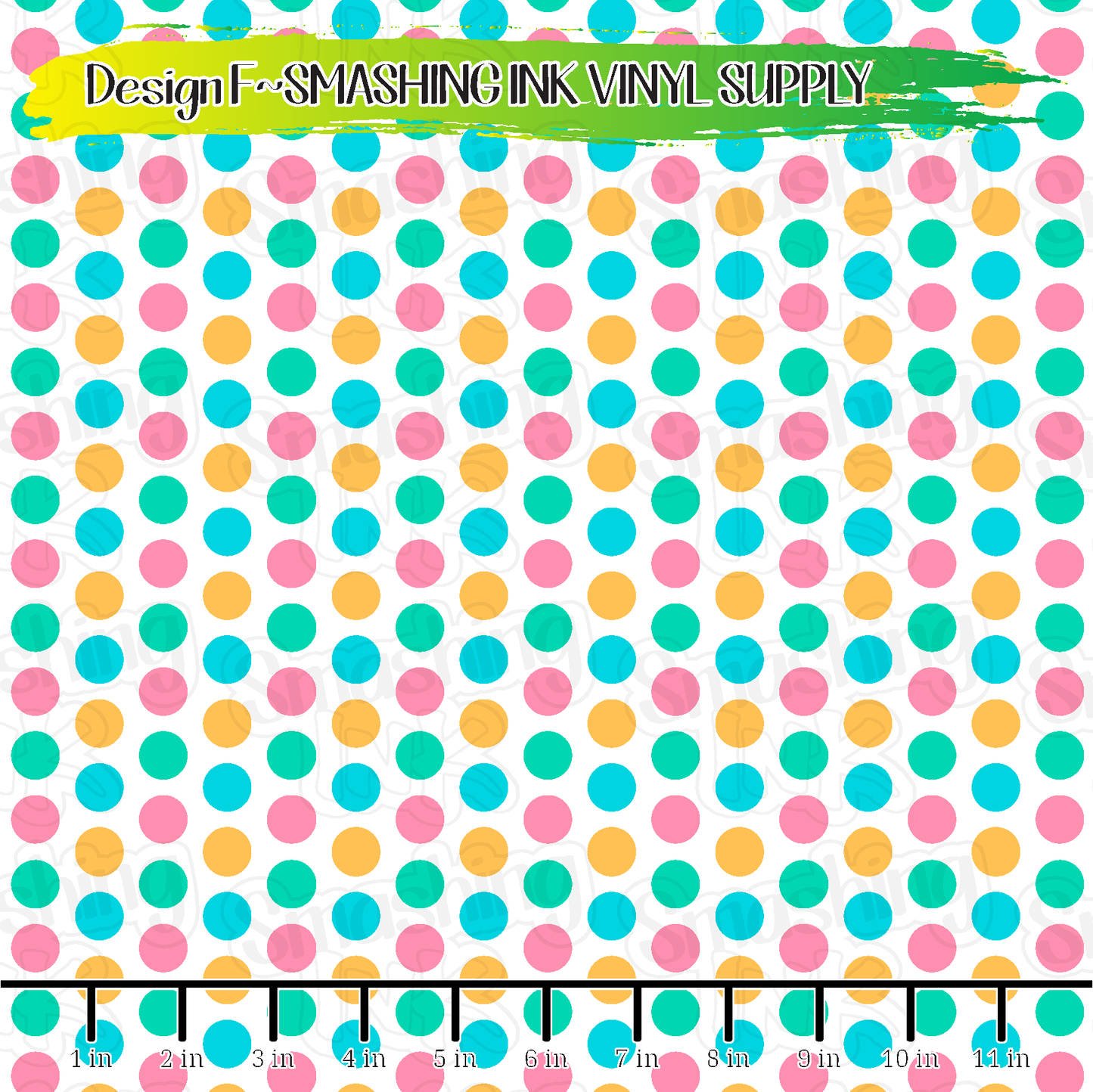 Pastel Dots ★ Pattern Vinyl | Faux Leather | Sublimation (TAT 3 BUS DAYS)