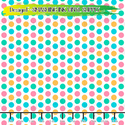 Pastel Dots ★ Laser Safe Adhesive Film (TAT 3 BUS DAYS)