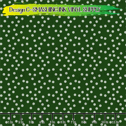 St. Patrick's Dots ★ Pattern Vinyl | Faux Leather | Sublimation (TAT 3 BUS DAYS)