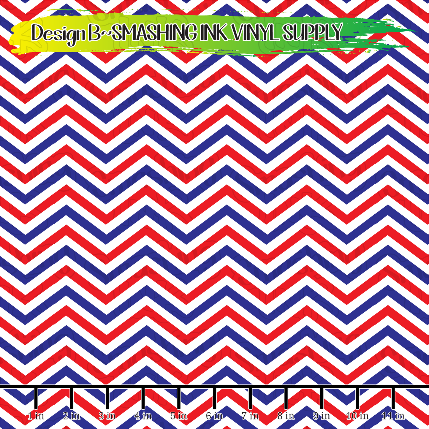 Red White & Blue Chevron ★ Pattern Vinyl | Faux Leather | Sublimation (TAT 3 BUS DAYS)