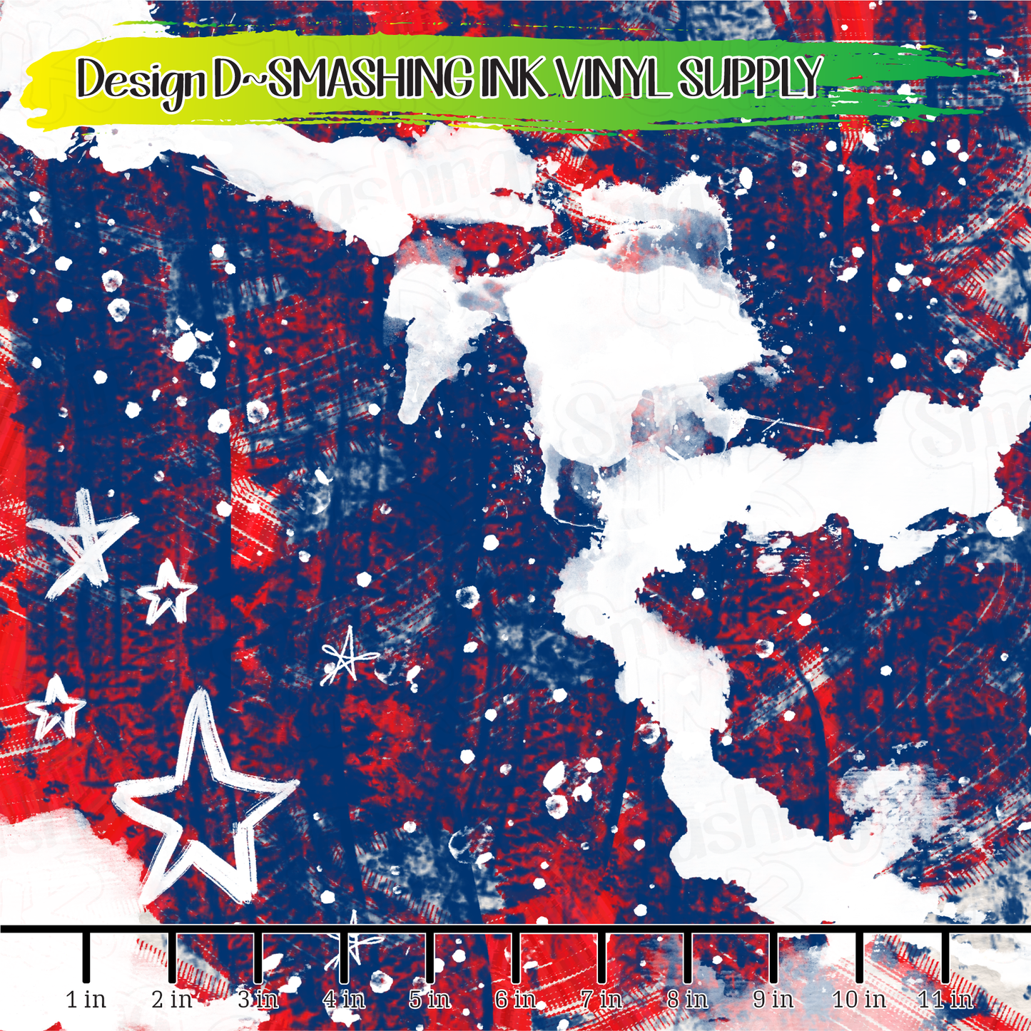 Patriotic Grunge ★ Pattern Vinyl | Faux Leather | Sublimation (TAT 3 BUS DAYS)