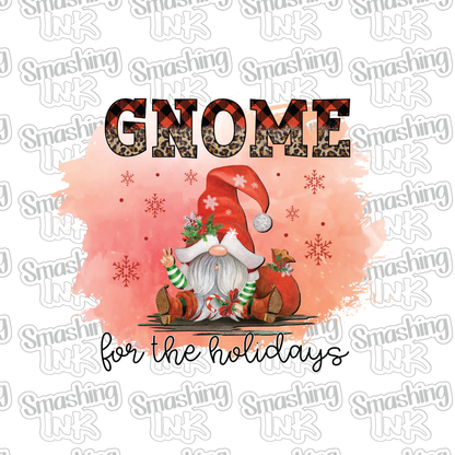 Gnome For The Holidays - Heat Transfer | DTF | Sublimation (TAT 3 BUS DAYS) [4G39-1HTV]