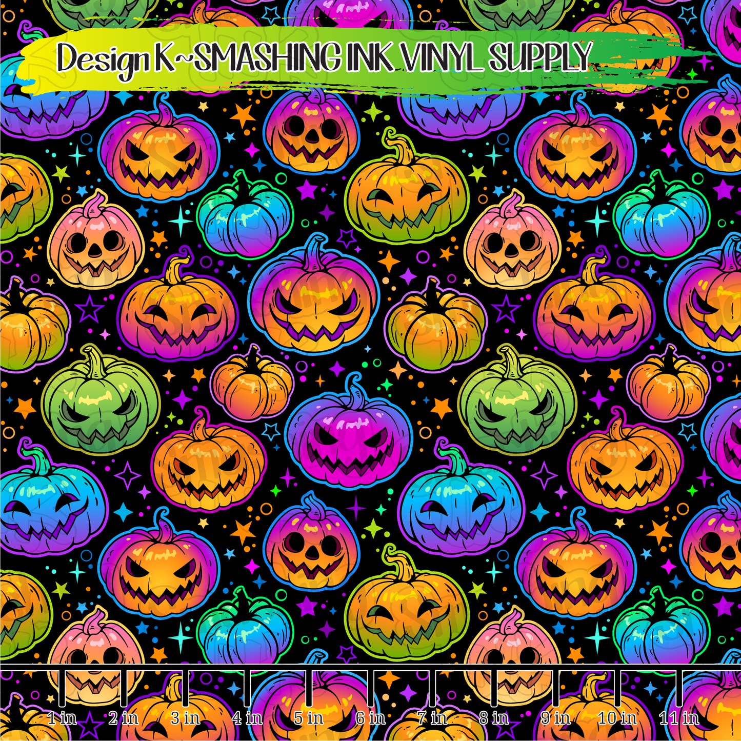 Colorful Pumpkins ★ Laser Safe Adhesive Film (TAT 3 BUS DAYS)