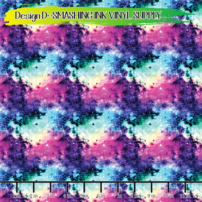 Rainbow Galaxy ★ Pattern Vinyl | Faux Leather | Sublimation (TAT 3 BUS DAYS)