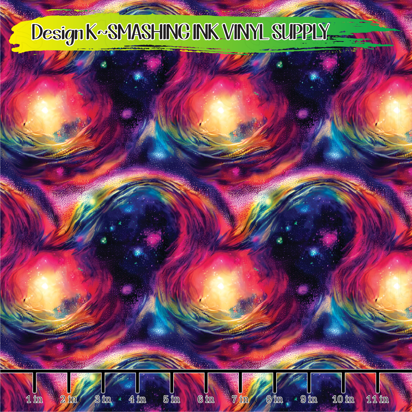 Rainbow Galaxy ★ Pattern Vinyl | Faux Leather | Sublimation (TAT 3 BUS DAYS)