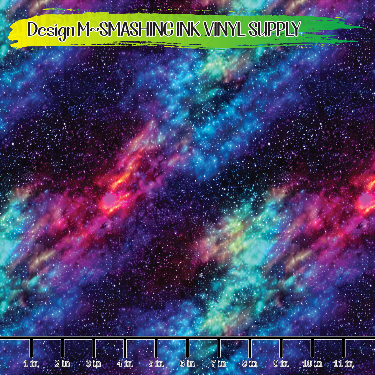 Rainbow Galaxy  ★ Pattern Vinyl | Faux Leather | Sublimation (TAT 3 BUS DAYS)