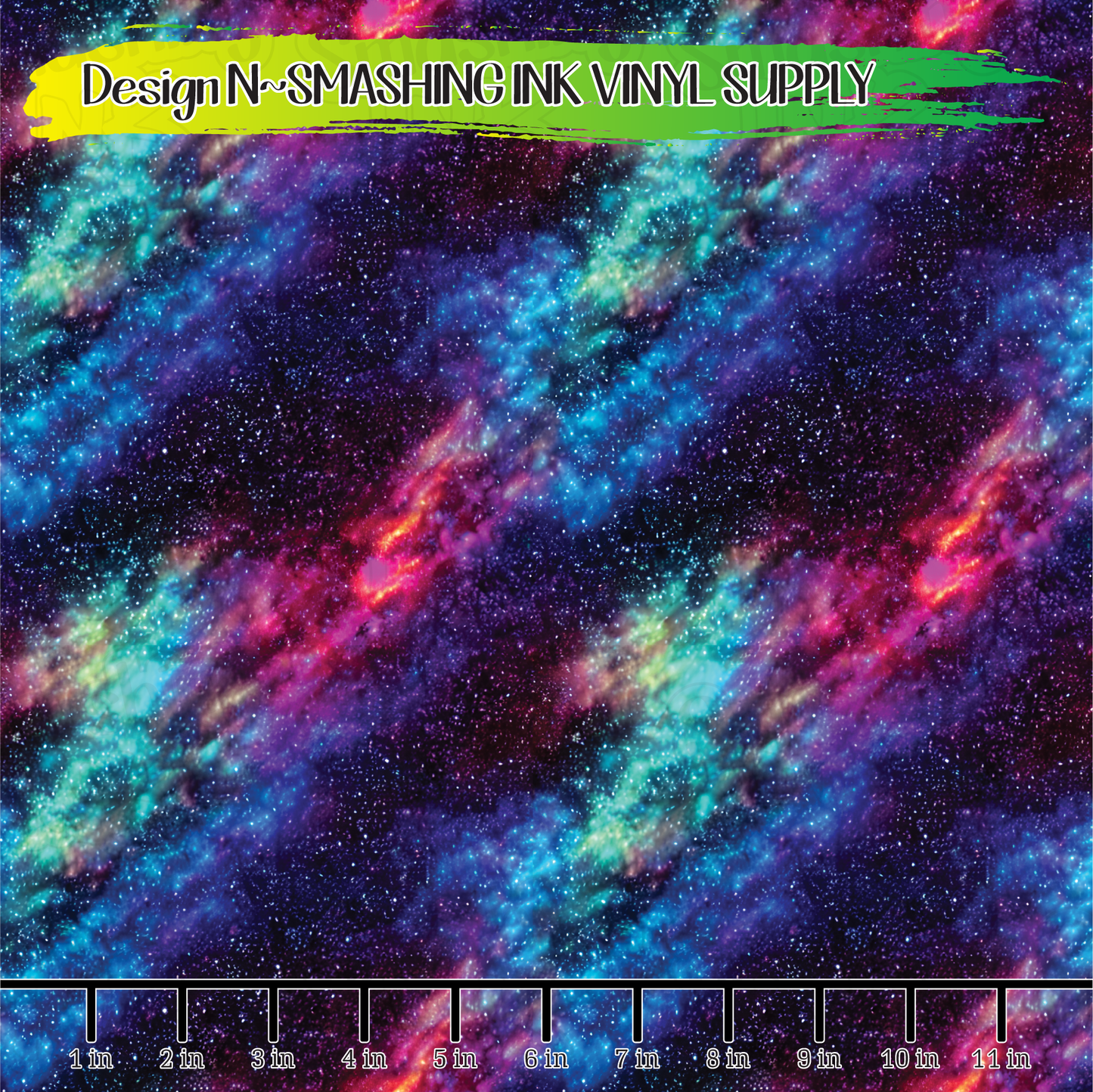 Rainbow Galaxy  ★ Pattern Vinyl | Faux Leather | Sublimation (TAT 3 BUS DAYS)