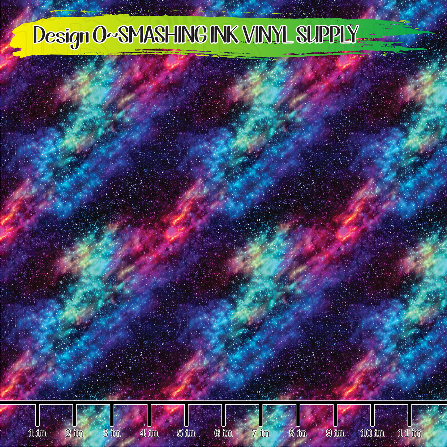 Rainbow Galaxy  ★ Pattern Vinyl | Faux Leather | Sublimation (TAT 3 BUS DAYS)