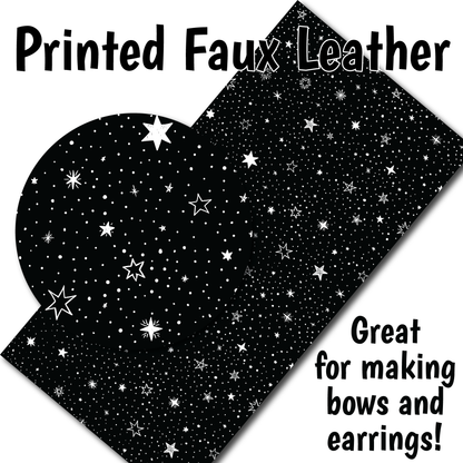 Night Sky A - Faux Leather Sheet (SHIPS IN 3 BUS DAYS)