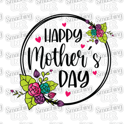Happy Mother's Day - Heat Transfer | DTF | Sublimation (TAT 3 BUS DAYS) [4N-20HTV]