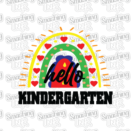 Hello Kindergarten - Heat Transfer | DTF | Sublimation (TAT 3 BUS DAYS) [11G-8HTV]