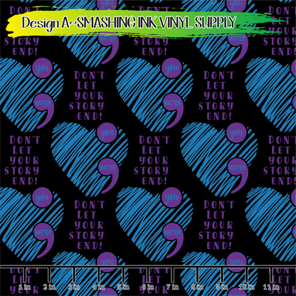 Suicide Awareness ★ Pattern Vinyl | Faux Leather | Sublimation (TAT 3 BUS DAYS)