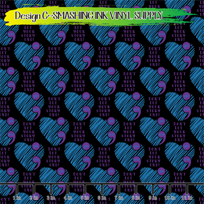 Suicide Awareness ★ Pattern Vinyl | Faux Leather | Sublimation (TAT 3 BUS DAYS)