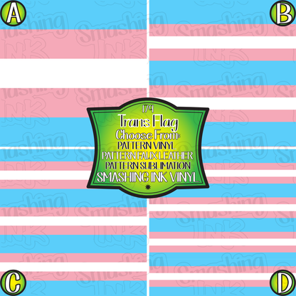 Trans Flag ★ Laser Safe Adhesive Film (TAT 3 BUS DAYS)