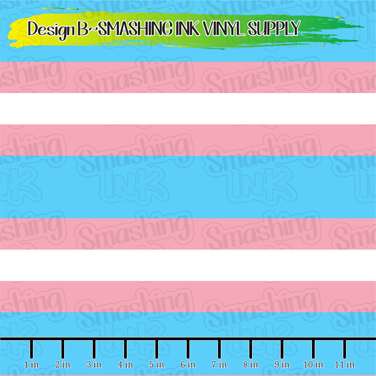 Trans Flag ★ Laser Safe Adhesive Film (TAT 3 BUS DAYS)