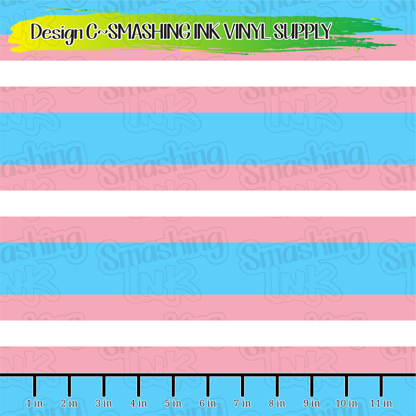 Trans Flag ★ Laser Safe Adhesive Film (TAT 3 BUS DAYS)