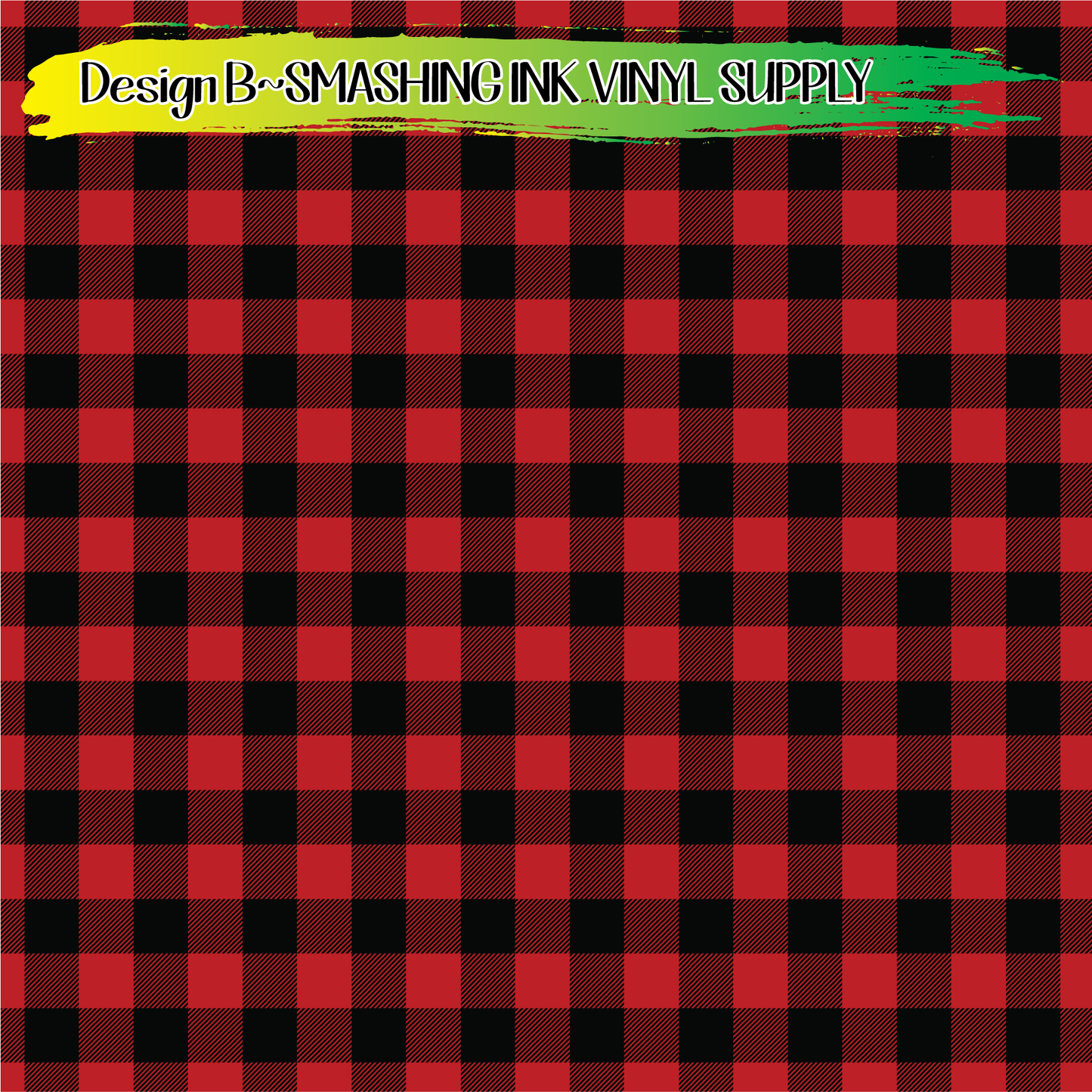 Red Buffalo Plaid ★ Laser Safe Adhesive Film (TAT 3 BUS DAYS)