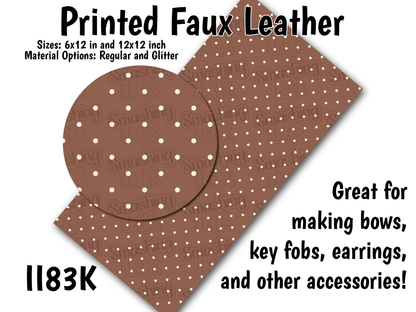 Fall Pattern - Faux Leather Sheet (SHIPS IN 3 BUS DAYS)