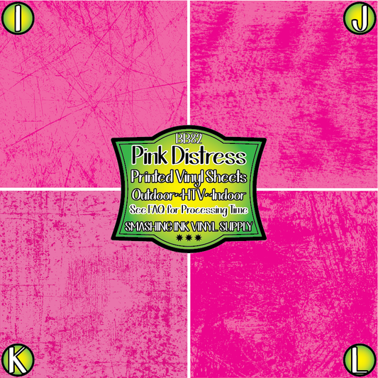 Pink Distress ★ Laser Safe Adhesive Film (TAT 3 BUS DAYS)