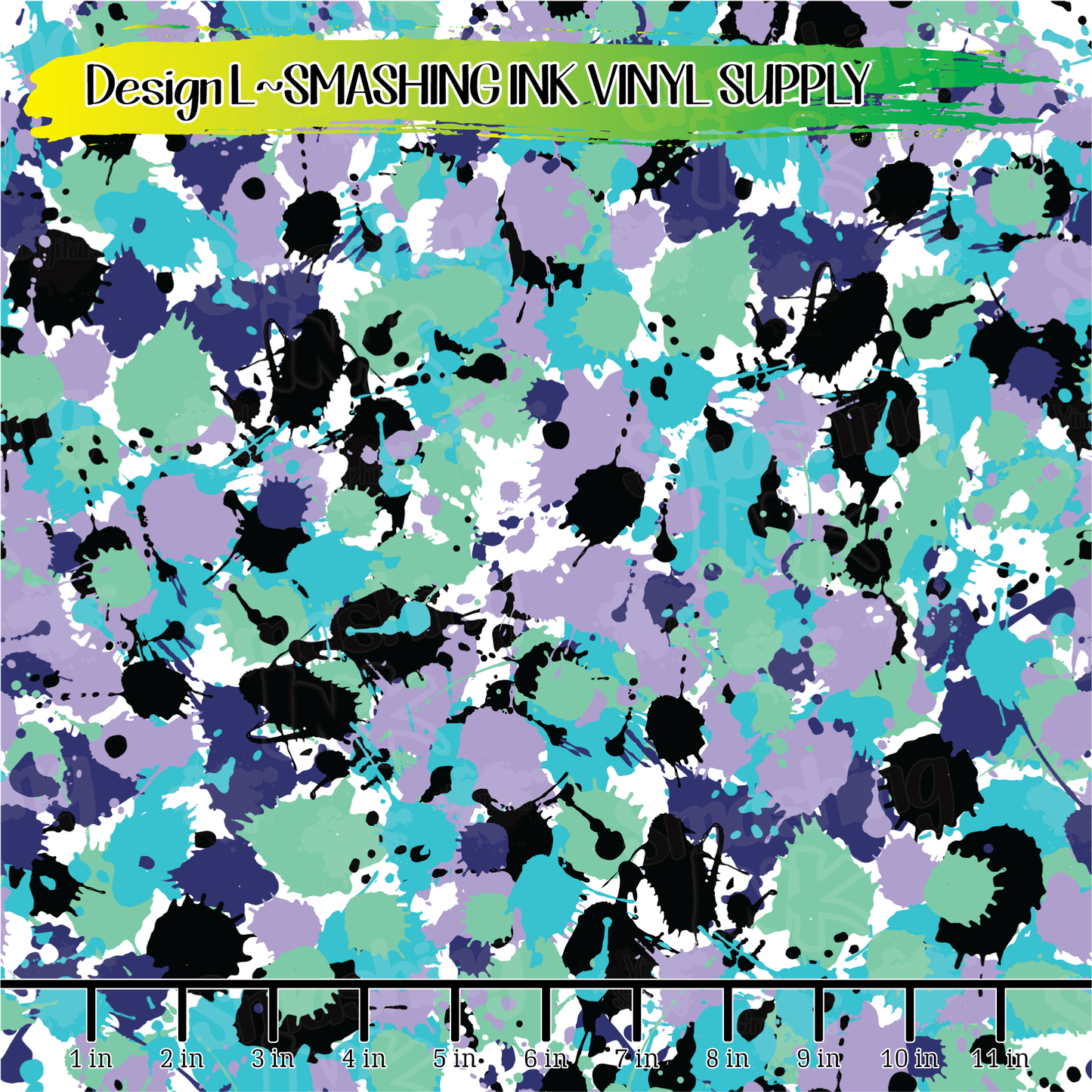 Paint Splatters ★ Pattern Vinyl | Faux Leather | Sublimation (TAT 3 BUS DAYS)