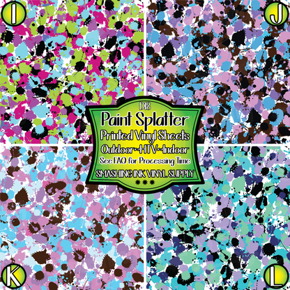 Paint Splatters ★ Laser Safe Adhesive Film (TAT 3 BUS DAYS)