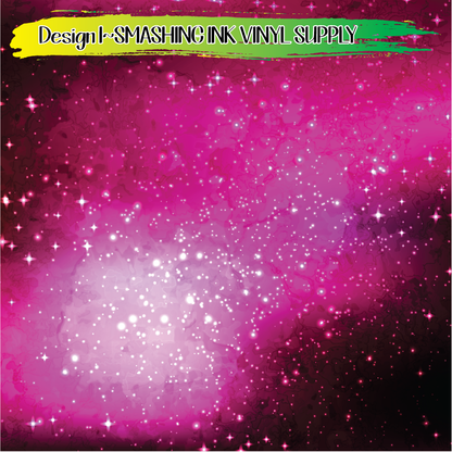 Pink Space ★ Pattern Vinyl | Faux Leather | Sublimation (TAT 3 BUS DAYS)