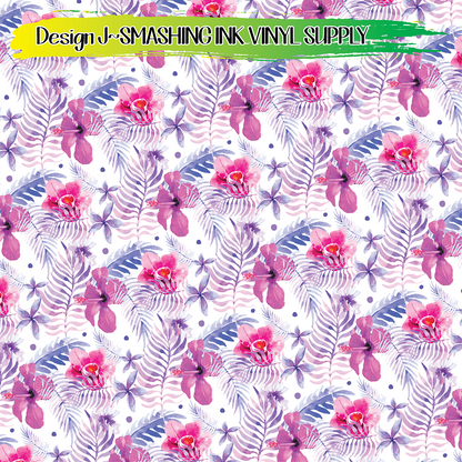 Tropical Flowers ★ Laser Safe Adhesive Film (TAT 3 BUS DAYS)